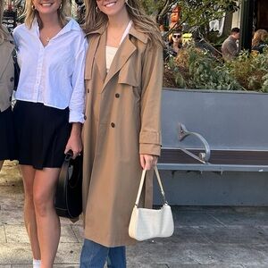 Abercrombie Tan Trench Coat